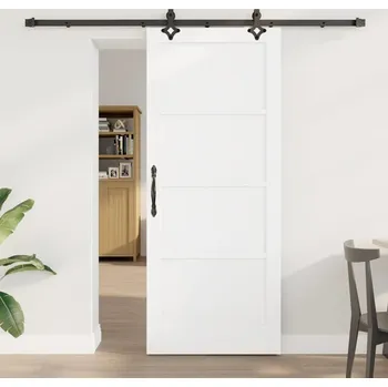 Interiérové dveře vidaXL Posuvné dveře ORKDAL Bílá 83 x 202 cm Masivní borové dřevo [3333645]