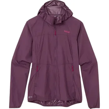 Dámská bunda proti větru Rab Windgather Hoody Wmns mulberry L