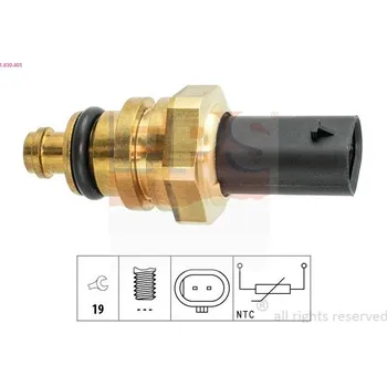 Čidlo automobilu Snímač, teplota chladiva EPS 1.830.401
