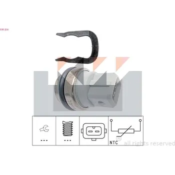 Čidlo automobilu Snímač, teplota chladiva KW 530 254