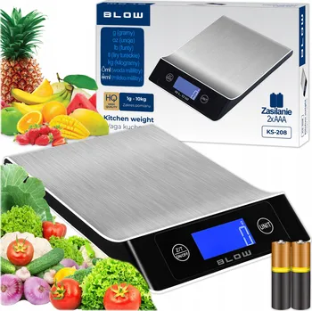 Kuchyňská váha Kuchyňská váha Blow KS-208 stříbrná/šedá 10 kg