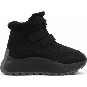 Dámská zimní obuv Kotníkové Boty Zateplené Sněhule Na Řepy Zimní Černé Teplé Boty Tenisky 38