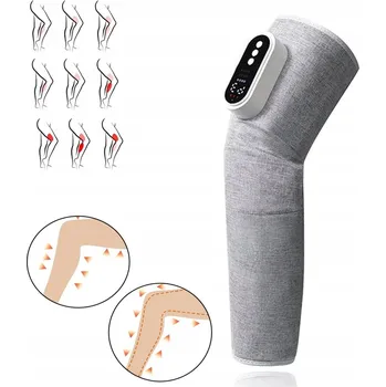 Masážní přístroj MASÁŽNÍ PŘÍSTROJ VZDUCHOVÝ PRO NOHY LYMFODRENÁŽ PROHŘÍVÁNÍ PRO STEHNA LÝTKA KOLENA