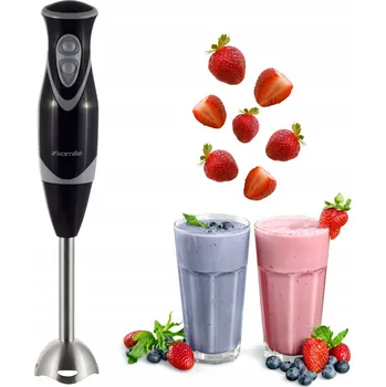 TYČOVÝ MIXÉR sekáček bílý/černý silný KAMILLE KM-6755 300W