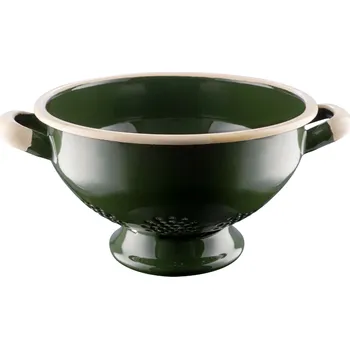 Cedník a síto Smaltované cedidlo / síto OLKUSKIE WYROBY EMALIOWANE OWE Green