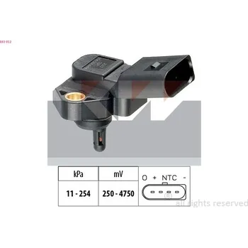 Čidlo automobilu Senzor tlaku sacího potrubí KW 493 012