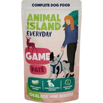 Krmivo pro psa ANIMAL ISLAND Everyday PATE pro DOSPĚLÉ PSY 150g PAŠTIKA se ZVĚŘINOU