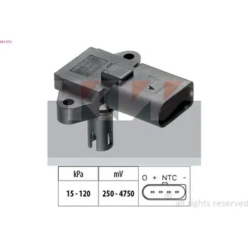 Čidlo automobilu Senzor tlaku sacího potrubí KW 493 074
