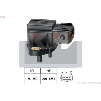 Čidlo automobilu Snímač, plnicí tlak KW 493 029