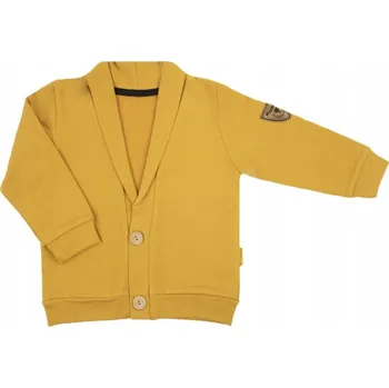 Chlapecká mikina Elegantní tepláková mikina pro chlapce hořčicové barvy Nicol, vel. 122