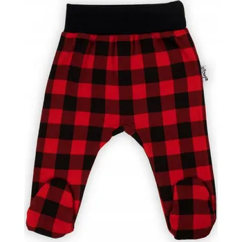 Dupačky Bavlněné polodupačky s červeno-černou kostkou Nicol, vel. 56