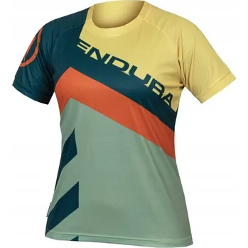 Dámské tričko ENDURA Dámské tričko SingleTrack Print Tee LTD modro-růžové M