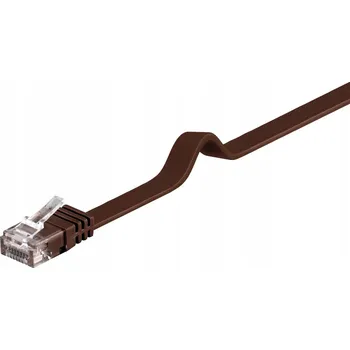 Síťový kabel Patchcord Goobay U/UTP 6 RJ45 / RJ45 3 m hnědý