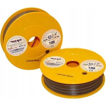 elektrický kabel Kabel LGY/H05V-K 0,50 mm2 100 m Hnědo-Šedý