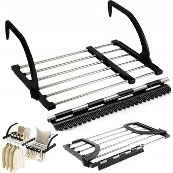 Sušák na prádlo ROZKLÁDACÍ SUŠÁK NA BALKON K MONTÁŽI NA ZEĎ, NASTAVITELNÝ 64-110CM