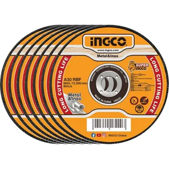 Řezný kotouč Ingco kotouč řezný na kov 115 x 1 mm, sada 50 ks