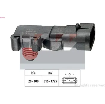 Čidlo automobilu Senzor tlaku sacího potrubí KW 493 011