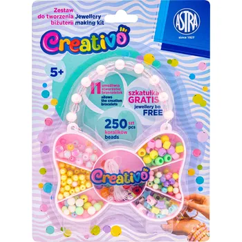 kreativní sada Kreativní sada na výrobu šperků Astra Creativo šperkovnice mašlička