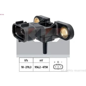 Čidlo automobilu Senzor, tlak výfukového plynu KW 493 163