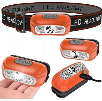 Čelovka Čelovka LED čelová svítilna Dva režimy Nabíjení USB Až 5 hodin provozu