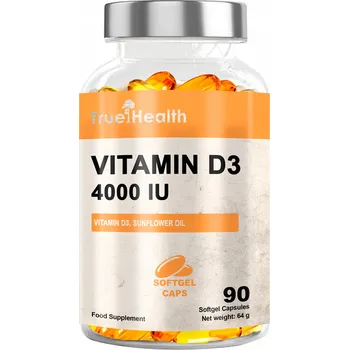 Doplněk stravy True Health Vitamin D3 4000IU + K2 MK-7 60 kapslí