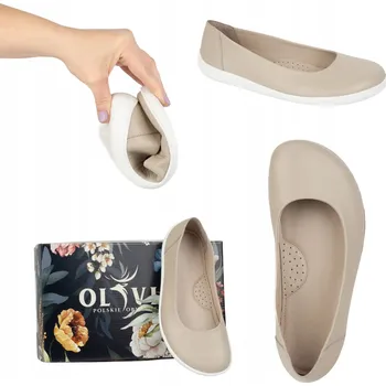 Dámské lodičky BAREFOOT Dámské Lodičky minimalistické nazouvací 1771POL béžové 36