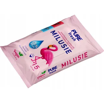 Vlhčený ubrousek MILUSIE vlhčené z 98 % vodou osvěžující ubrousky pro děti 15 kusů