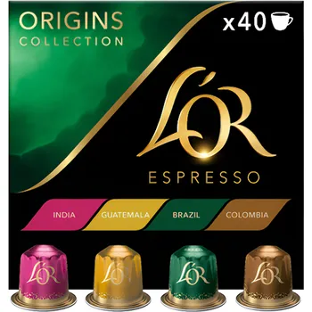 Káva L'OR Espresso Origins mix XXL (kapsle pro Nespresso®*Original kávovary) 40dávka