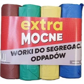 Pytle na odpadky PYTLE NA ODPADKY 60L SADA 40 KUSŮ 4x10 EXTRA SILNÉ PRO TŘÍDĚNÍ ODPADU