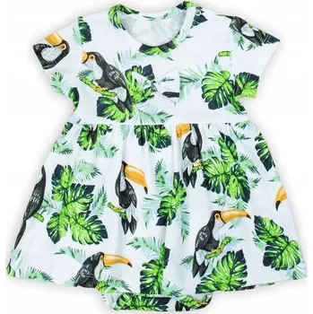 Kojenecký body Body s krátkým rukávem a motivem tropických Nicol, vel. 56