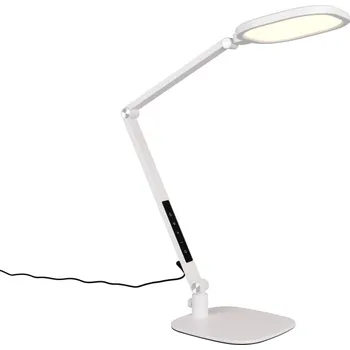 Lampička Trio 535810131 LED stolní lampička SERVO | 14W integrovaný LED zdroj | 1400lm | 3000+4200+6500K | s vypínačem | stmívač + sada - Trio LED žárovka 2x10W | E27 | 3000K | 806lm