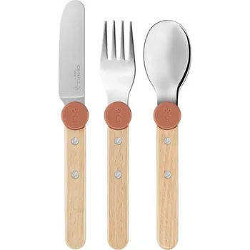 Příbor Opinel Le Petit Gourmet sada dětských příborů, coral, 003256