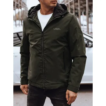 Pánská móda Pánská bunda přechodná s kapucí TX4885 Barva: Zelená, Velikost: 3XL