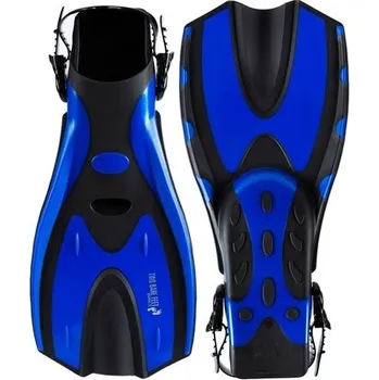 Potápěčská maska Páskové ploutve Two Bare Feet modré, Velikosti S/M 38-42