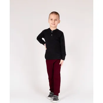 Chlapecké kalhoty Chlapecké vínové bavlněné kalhoty Nicol, vel.