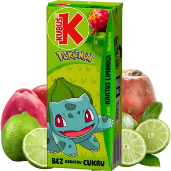 Ovocná šťáva Kubuś s příchutí kaktusu limetka Pokémon 200 Ml