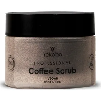 Tělový peeling Kávový peeling na tělo Professional Coffee Scrub Vegan 200g Yokaba