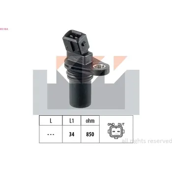 Kliková hřídel Senzor, otáčky motoru KW 453 354