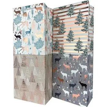 Dárková taška Papírová dárková taška TORO 32x26x12cm MIX vánoce