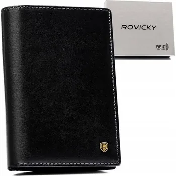 Peněženka Peněženka Rovicky , přírodní lícová kůže, černá - muž
