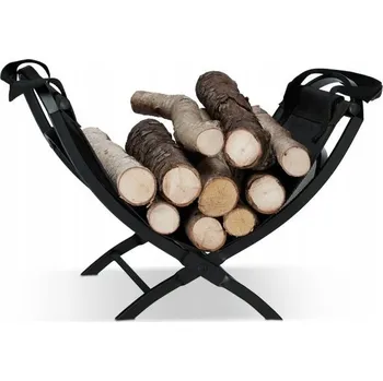 Stojan na dřevo Relaxdays kovový