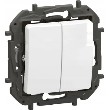 vypínač Schodišťový přepínač dvojitý Bílý Legrand Nowe Niloe - NP2220WH