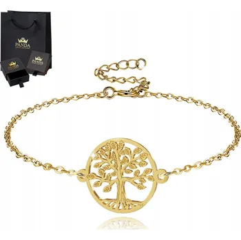 Náramek Zlatý náramek Strom štěstí Stříbro 925 Dárek k Vánocům, narozeninám