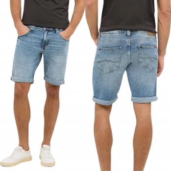Pánské kraťasy Mustang Šortky Pánské Džínové Chicago Modré Denim Blue W33