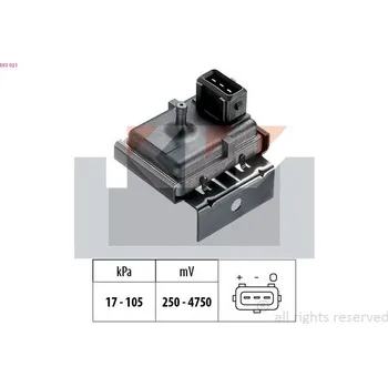 Čidlo automobilu Senzor tlaku sacího potrubí KW 493 021