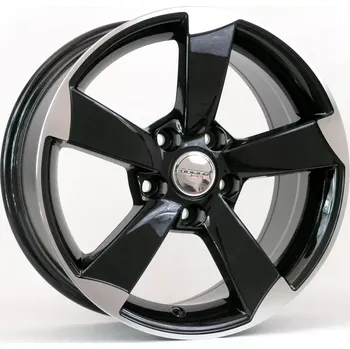 Disk Alu kola Racing Line BK217, 18x8 5x112 ET35, černá + leštění