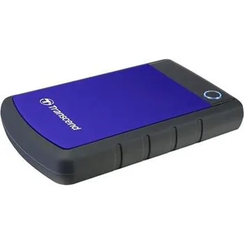 Pevný disk TRANSCEND 4TB StoreJet 25H3B, 2.5”, USB 3.0 (3.1 Gen 1) Externí Anti-Shock disk, tenký profil, černo/modrý TS4TSJ25H3B