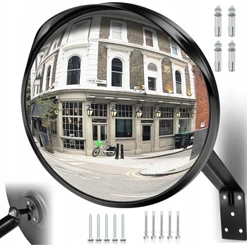 Zrcadlo ZRCADLO SILNIČNÍ ZRCADLO 130° ŠIROKÝ ÚHEL POHLEDU 30CM 300MM BEZPEČNOST