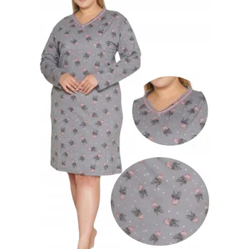 Dámská noční košile Grafit Košile s ananasy, pohodlná na spaní, 100% bavlna noční