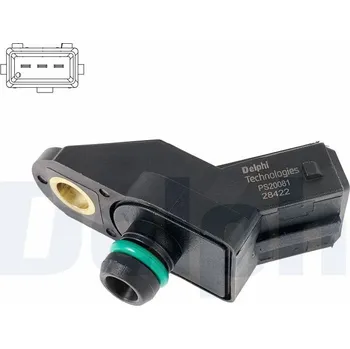Čidlo automobilu Senzor tlaku sacího potrubí DELPHI PS20081-12B1